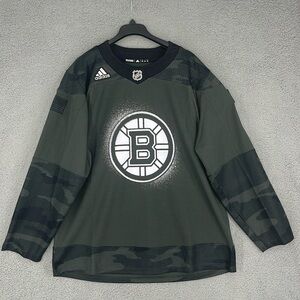 Adidas Boston Bruins rare camouflage military appreciation jersey men’s 54 NHL